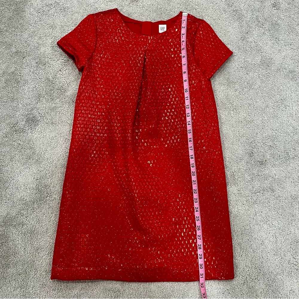GAP Kids Metallic Pleated Dress in Jacquard Girls Sz XL NWT - Picture 6 of 10